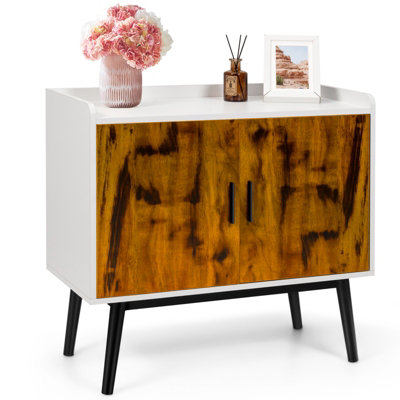 Costway Standing Buffet Storage Cabinet Sideboard w/ 2 Doors