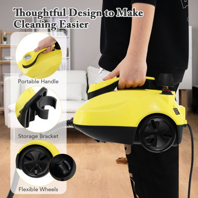 Costway Steam Cleaner 1.8L Water Tank Steamer 2000W Steam Cleaning Machine - 4