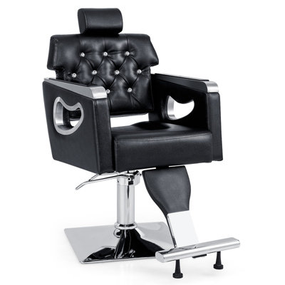 Costway Styling Salon Barber Chair Swivel Hairdressing Chair 6-Level ...