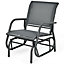 Costway Swing Glider Chair Outdoor Single Rocking Chair Patio Chair Garden