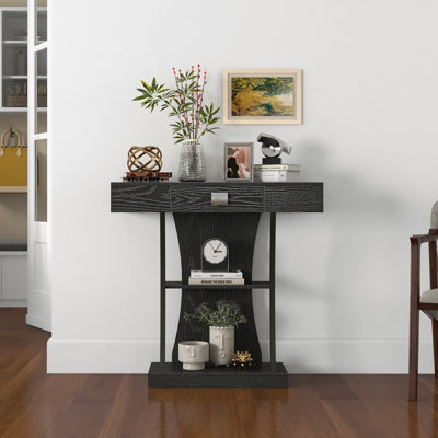 Yaheetech Console Table Wth Drawer, Entryway Table Wth 3 Ter Storage