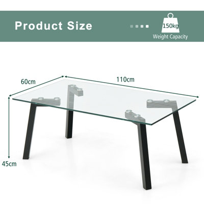 Metal frame deals center table