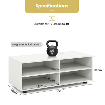 Tv media deals console table