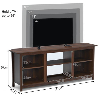 Tv console deals table height