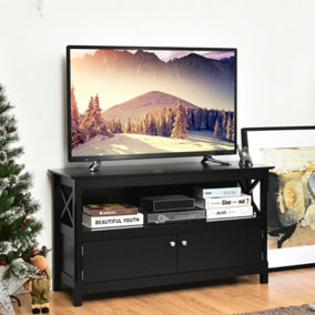 Costway TV Stand TVs up to 50 Inches Media Console Cabinet Entertainment Center 2 Doors