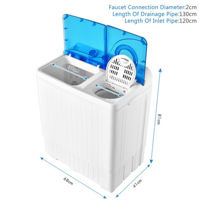 Costway mini twin sales tub