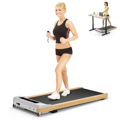 COSTWAY Under Desk Treadmill Walking Pad w/ 7-Layer Running Belt Jogging Machine