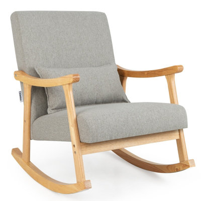 Modern wood best sale rocking chair