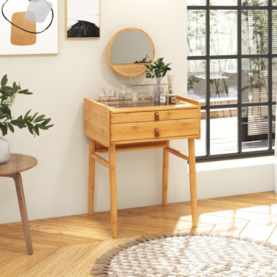 Makeup vanity deals table with storage