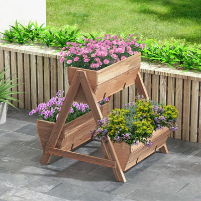 Costway Vertical Raised Garden bed Tiered Elevated Planter