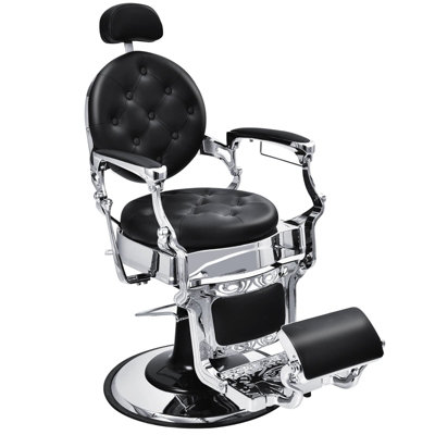 Costway Vintage Salon Barber Chair Height Adjustable 360 Degree Swivel ...