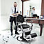 Costway Vintage Salon Barber Chair Height Adjustable 360 Degree Swivel Hairdressing Chair
