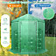 Costway Walk-in Greenhouse Planter Grow Tent Hexagon Grow House W/ Roll-up Zippered Door