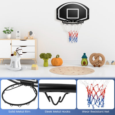 thumbnail image 2 of IUNNDS 35" Basketball Backboard And Rim Combo, Wall 2 of 12