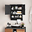 Costway Wall-mounted Bathroom Cabinet Double Door Storage Medicine Cabinet W/ Towel Bar
