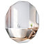 Costway Wall-mounted Bathroom Vanity Mirror Frameless Premium Silver Polished Mirror