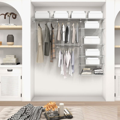 Wall deals closet system