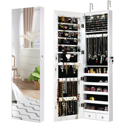 Jewelry Cabinet with Full Length Dressing Mirror DIY at B Q