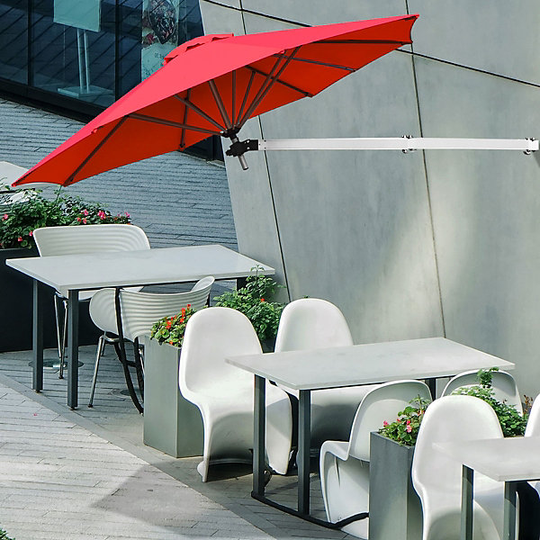 Costway Wall-Mounted Umbrella Water-proof Cantilever Costway Wall-Mounted Umbrella Water-proof Cantilever