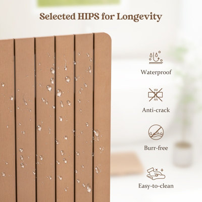 Costway Waterproof Bathroom Floor Mat HIPS Spa Shower Mats Non-Slip Foot Pads 55 x 34 cm - 6