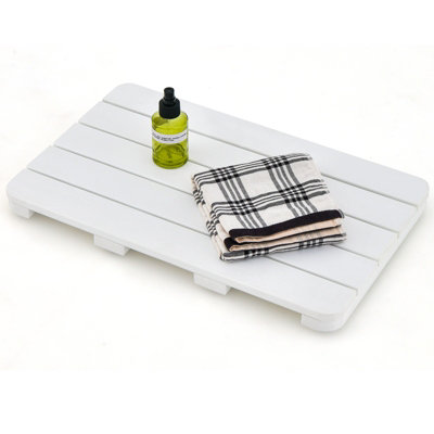Costway Waterproof Bathroom Floor Mat HIPS Spa Shower Mats Non-Slip Foot Pads 55 x 34 cm Price Comparisons | Compare The Build