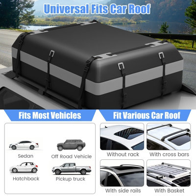 Large Capacity Hitch Mount Cargo Carrier Bag - Waterproof Soft-Shell Storage For Car, Truck, SUV Trunk