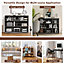Costway Wood 3-tier Bookcase w/ 8-Cube Open Shelves Bookshelf Living Room Bedroom Kid's Playroom