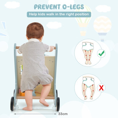 Diy wooden hot sale baby walker