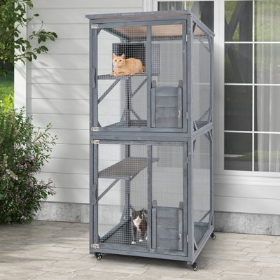 Outdoor cat best sale box enclosure