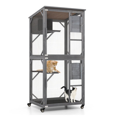 Cat cage 2024 on wheels