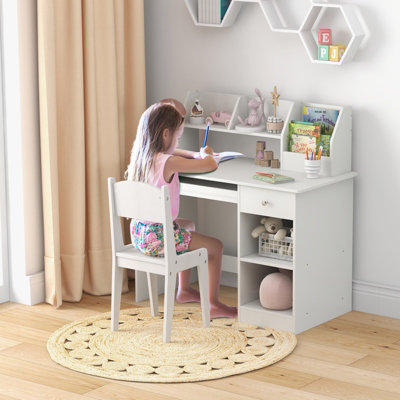 Student corner desk on sale with hutch