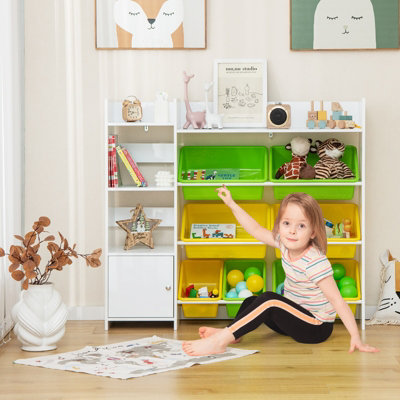 Toy organizer best sale and bookshelf