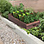 Costway Wooden Raised Garden Bed Outdoor Patio Vegetable Flower Rectangular Planter Box