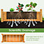 Costway Wooden Raised Garden Bed Outdoor Rectangular Planter Box w/ Drainage Holes