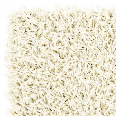 COSY PLUSH Modern,Thick,Soft Shaggy Rug, Cream