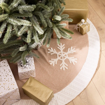 Cosy Snowflake Christmas Decoration Tree Skirt 36"