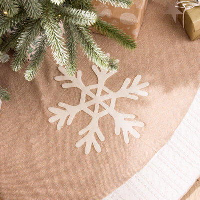 Cosy Snowflake Christmas Decoration Tree Skirt 36"