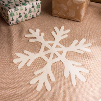 Cosy Snowflake Christmas Decoration Tree Skirt 36" - 3