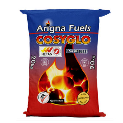 Cosyglo Smokeless Fuel Multi Purpose Open Fires Boilers Coal 20kg