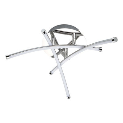 COSYLYTE Hatton Mini 3 Light Integrated LED Modern Ceiling Light - Chrome
