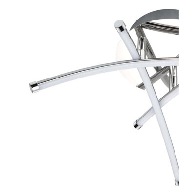 COSYLYTE Hatton Mini 3 Light Integrated LED Modern Ceiling Light - Chrome