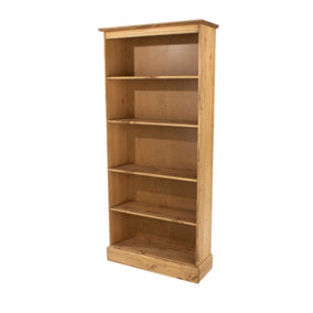 Cotswold antique pine tall bookcase