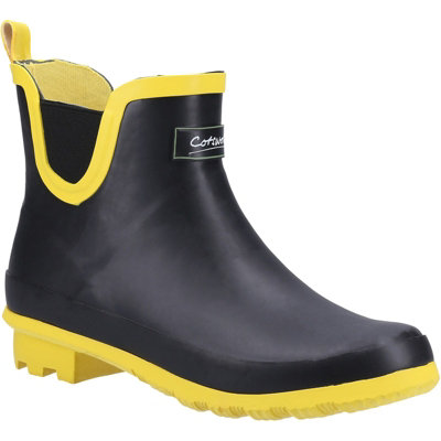 Cotswold Blakney Waterproof Ankle Boot Black/Yellow