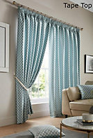 Cotswold Fully Lined Ready Made Pencil Pleat Taped Top Curtains