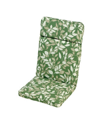 Cotswold Leaf High Recliner Outdoor Garden Furniture Cushion L116 x W49 cm DIY at B&Q