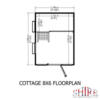 Cottage 6x8 Shiplap Little Houses