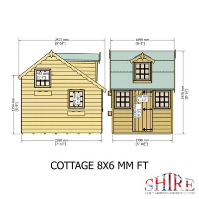 Cottage 6x8 Shiplap Little Houses