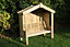 Cottage Arbour - Seats Three, Wooden Garden Bench - L90 x W170 x H190 cm - Minimal Assembly Required