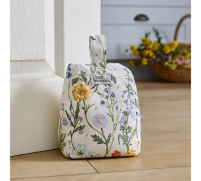 Cottage Garden Floral 100% Cotton Fabric Doorstop