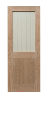 Cottage Oak Glazed 1 Lite 1 Panel 1981 x 762mm